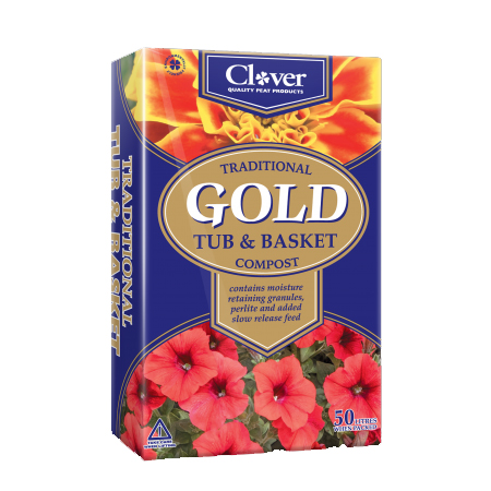 Traditional Gold Tub & Basket Compost