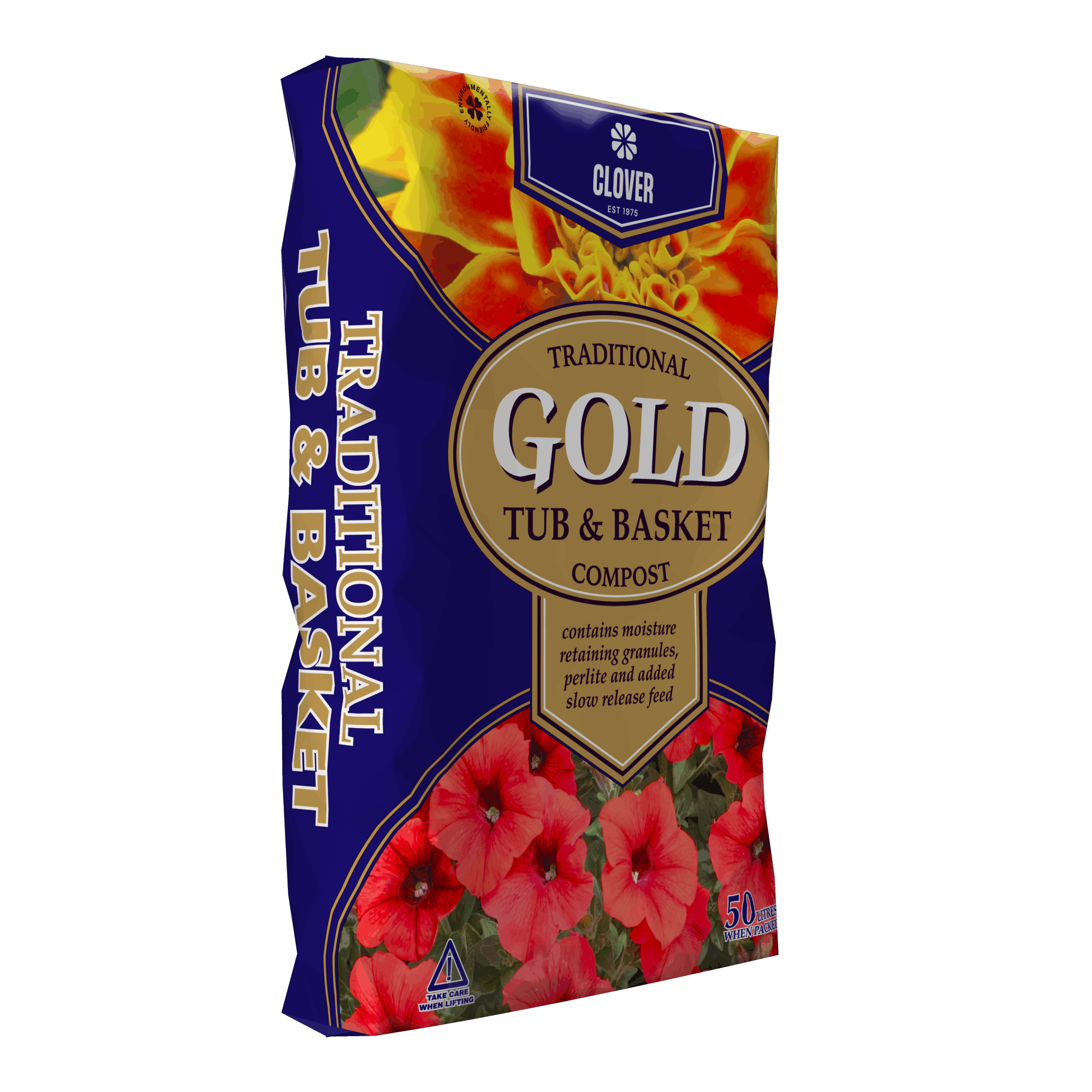 Traditional Gold Tub & Basket Compost